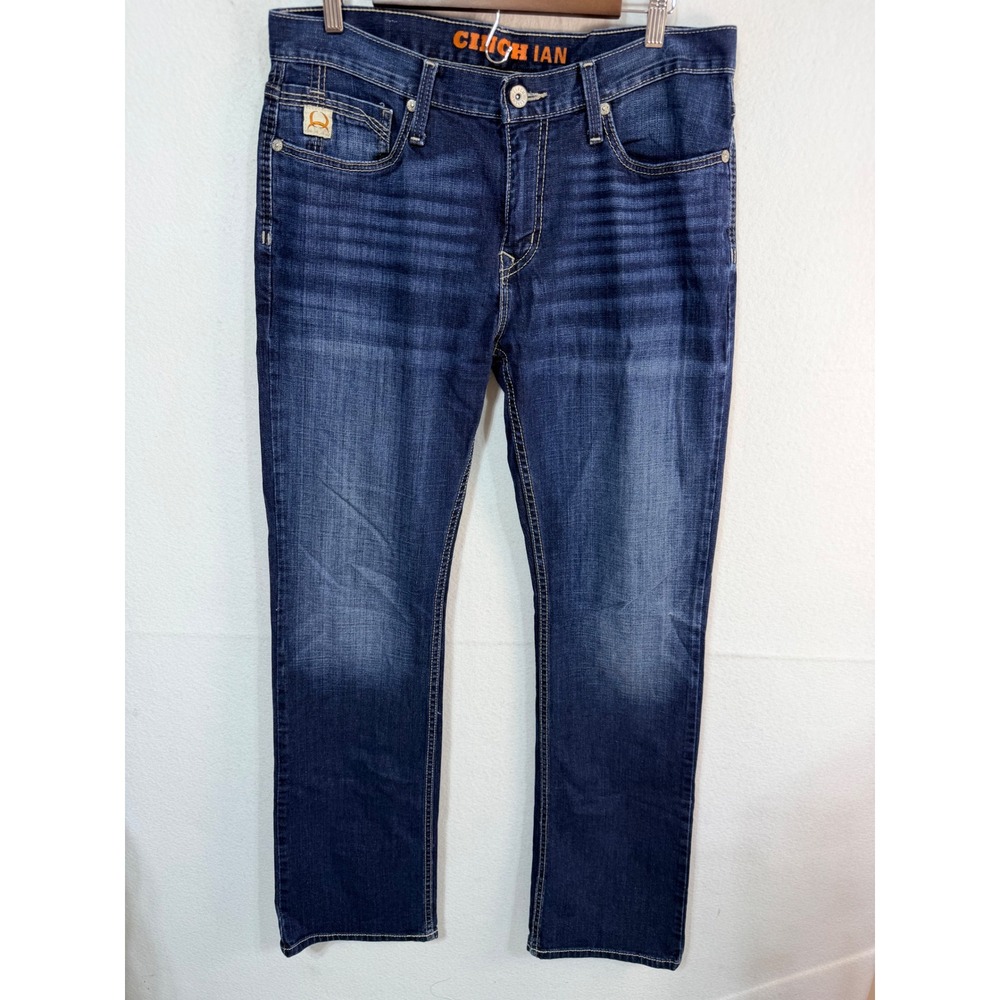 Cinch Ian Jeans Slim Bootcut Men's 33x36 Blue MB65436001 Cowboy Denim Western